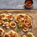 Cauliflower Steaks with Olives