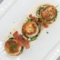Scallops with Anchovies and Kale