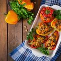 Tex-Mex Stuffed Capsicum/Peppers