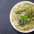 Broccoli and Spinach Pesto Pasta