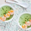 Prawns with Green Chowder