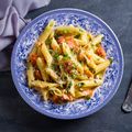 Simple Salmon and Peas Penne