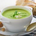 Pea, Broccoli and Minted Ricotta Soup