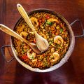 Simple Pork and Prawn Paella Mixta