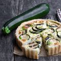Courgette and Blue Cheese Quiche