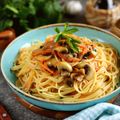 Garlic Mushroom Spaghetti