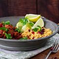 Pomegranate Chicken and Couscous