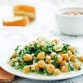 Spinach with Chickpeas and Raisins