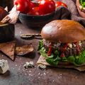 Blue Cheese Burger with Apple