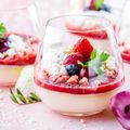 Raspberry and Champagne Posset