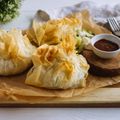 Chicken and Pesto Filo Parcels