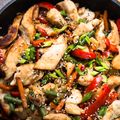 Watercress and Chicken Stir-Fry