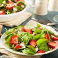 Balsamic Strawberry and Halloumi Salad