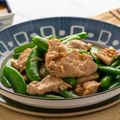 Sesame Pork with Mangetout