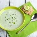 Cucumber and Lettuce Green Soup