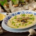 Olive Polenta and Mushrooms