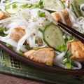 Asian Chicken Salad with Cucumber 
and Cashews