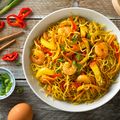 Pork and Prawn Singapore Noodles