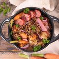 Lentils with Kale and Ham Hock