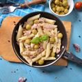 Penne with Tuna, Anchovies and Olives