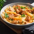 Rigatoni with Roast Chicken and Tarragon Ragu