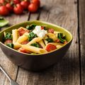 Penne with Bacon, Gorgonzola and Spinach