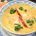 Coconut Bisque with Seafood Salsa