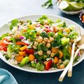 Moroccan Chickpea and Tomato Salad