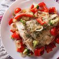 Cod, Anchovy and Red Pepper Bake