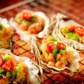 Grilled Garlic Oysters