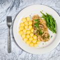 Pork Steaks with Creamy Mushrooms and Mash