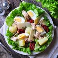 Simple Salad with Tuna, Beans and Capsicum