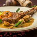 Lamb Cutlets with Mustard Sauce