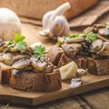 Garlic Mushroom Bruschetta