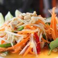 Papaya and Mangetout Salad