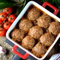 Greek-Style Meatball Traybake