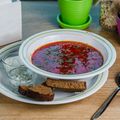 Beetroot Soup with Orange and Mustard