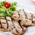 Tuna Steak with Tomatoes and Olives