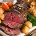 Pepper-Crusted Roast Beef and Vegetables