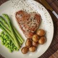 Tuna Steaks with Runner Beans and Anchovies