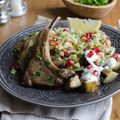Lamb Steaks with Rosemary, Tomato and Couscous