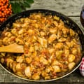 Chicken Thigh, Butter Bean and Mushroom Casserole