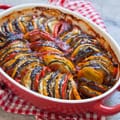 Baked Ratatouille with Pork Sausages