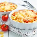 Cherry Tomato and Mozzarella Pasta Bake