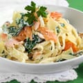 Creamy Smoked Salmon Linguine