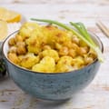 Chickpea Salad with Cauliflower and Pomegranate