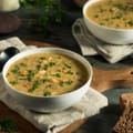 Almond, Cannellini Bean and Garlic Soup