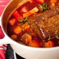 Red Wine and Braising Steak Stew with Herbs