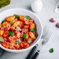 Roasted Gnocchi with ‘Nduja and Basil