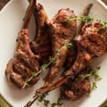 Rosemary Lamb Chops with Beans
